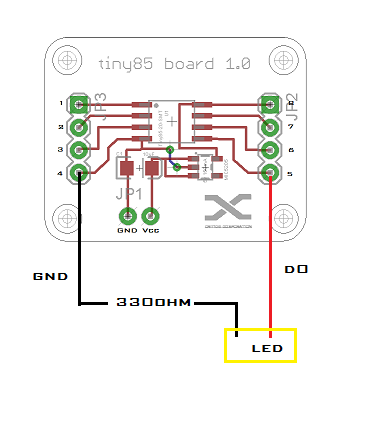 CriticsAttiny85BoardEsempioLed